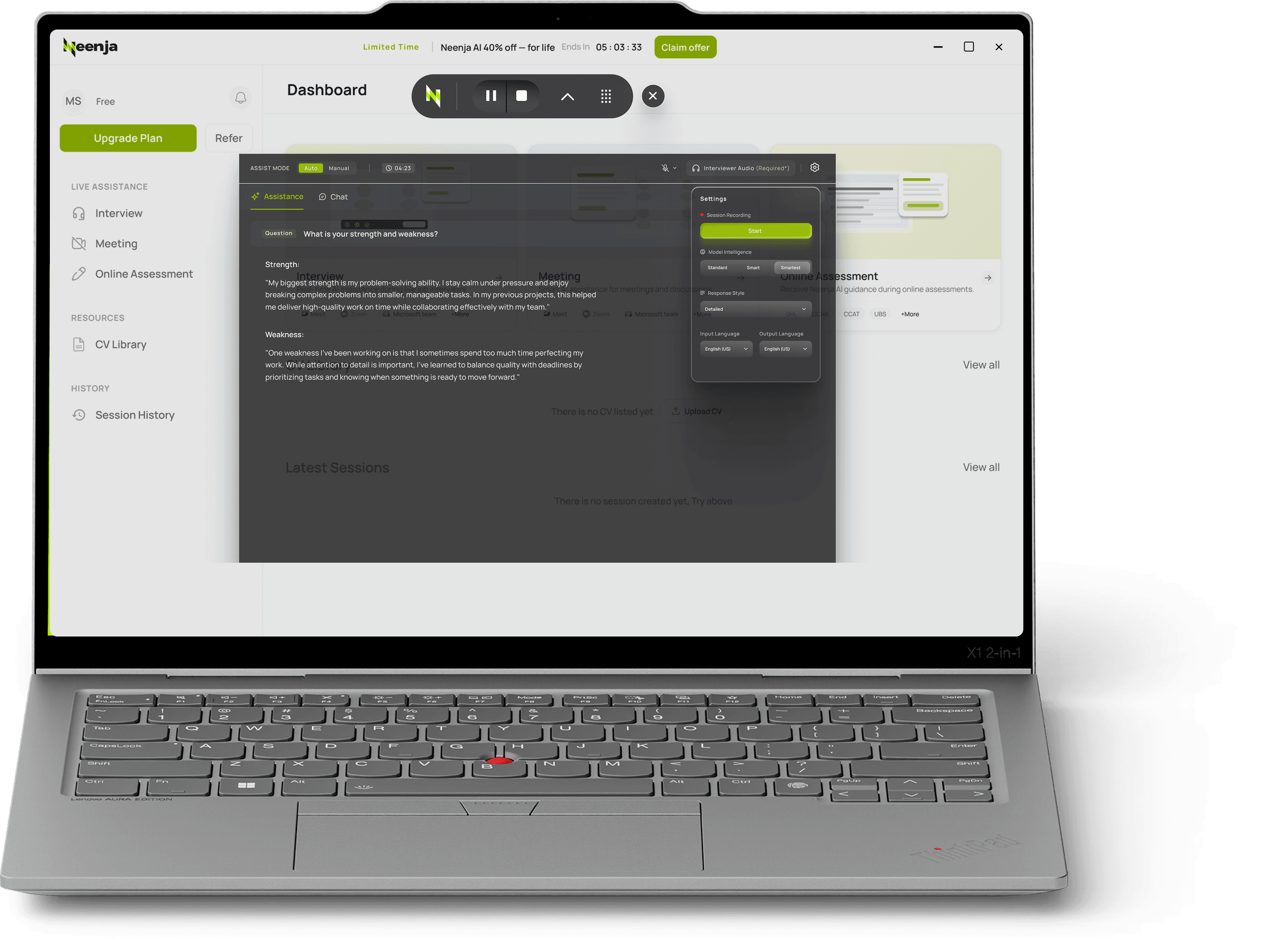 Neenja Desktop App
