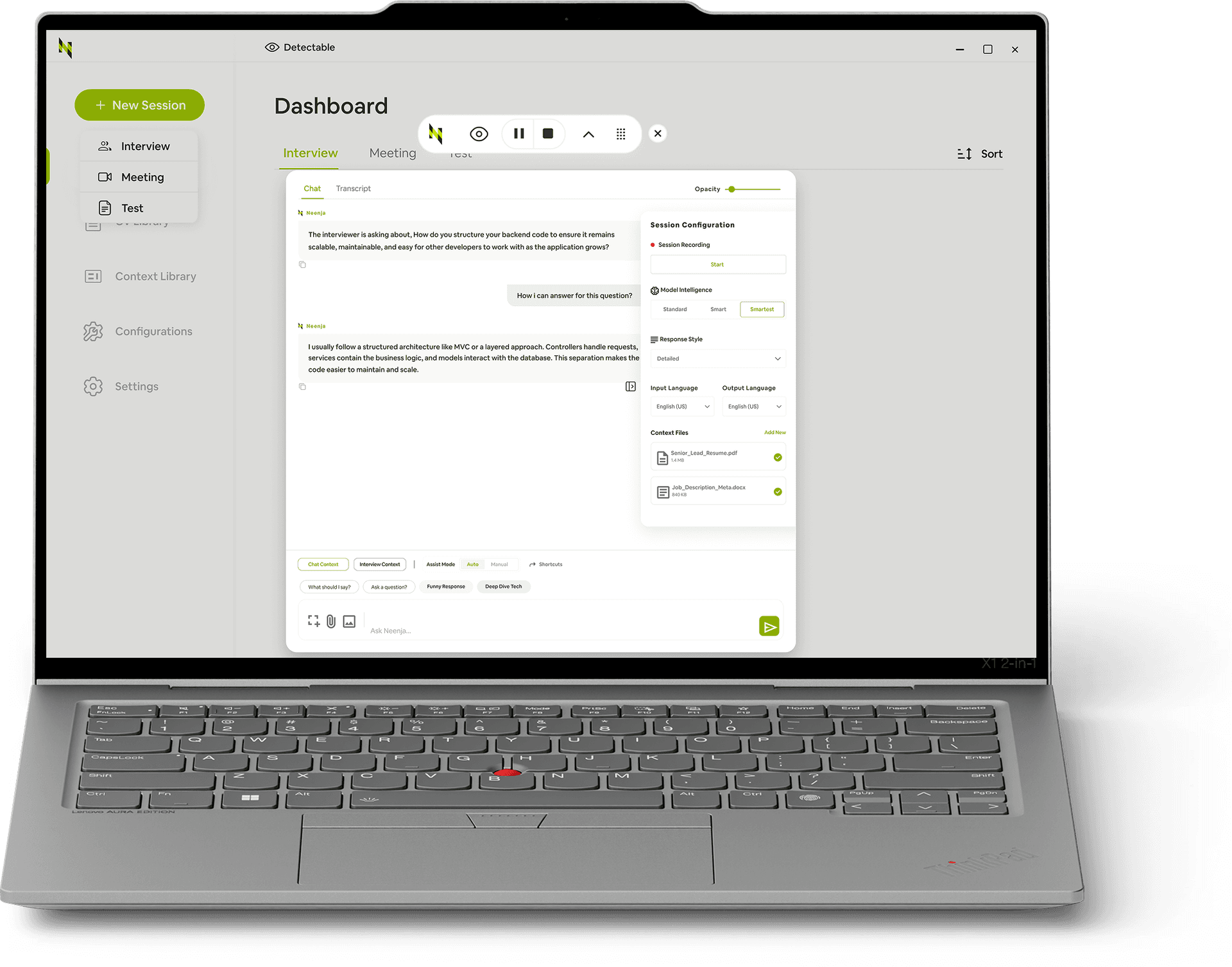 Neenja Desktop App